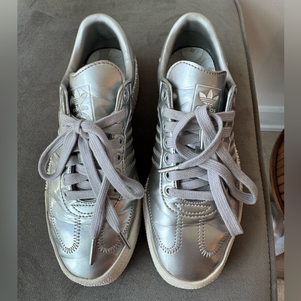 Adidas Sambarose silver metallic sneakers FV4325